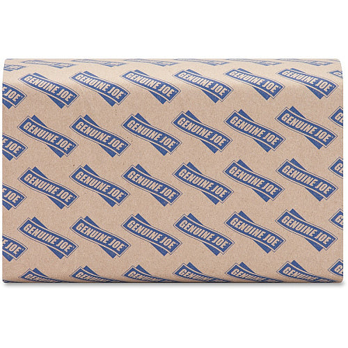 Genuine Joe® Multifold Paper Towels, 1-Ply, Brown 4,000 Towels (GJO21040)