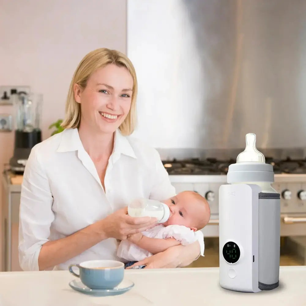 Portable Usb Baby Bottle Warmer with 6 Digital Heat Levels