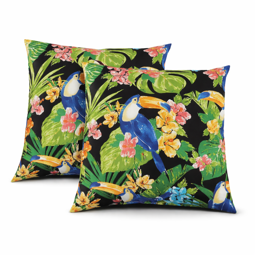 6 Pack Outdoor Pillow Covers - Decorative and Water-Repellent