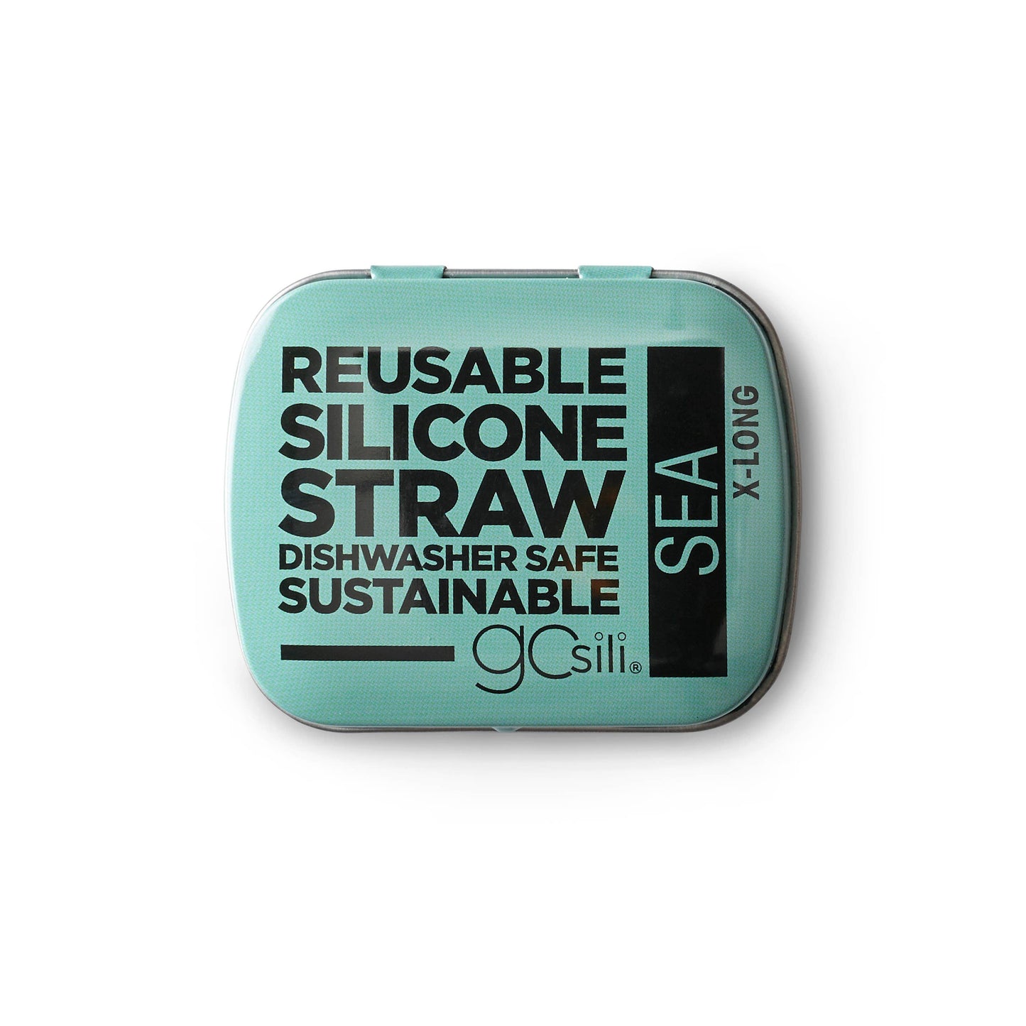 GoSili - X-Long Reusable Straw In Case, Assort Colors