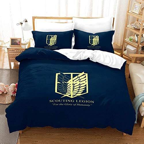 Anime Attack on Titan Bedding Set Quilt Covers Without Filler