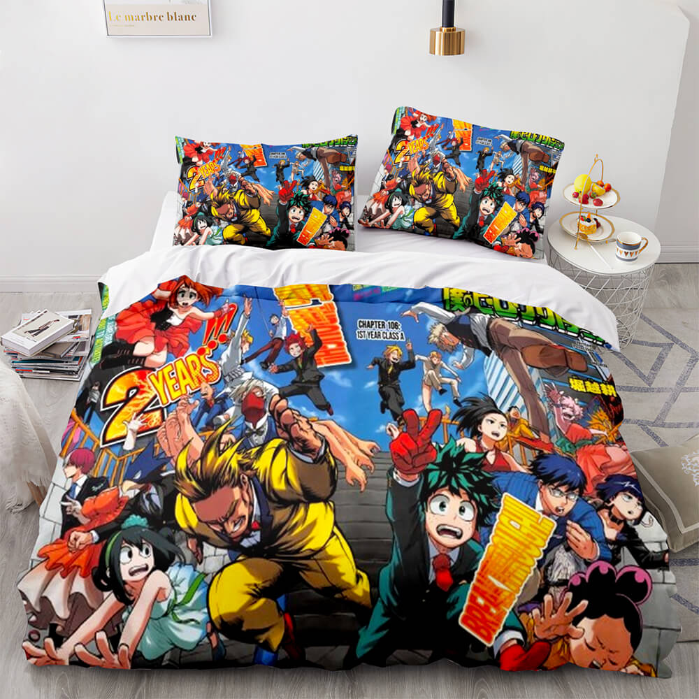 Anime My Hero Academia Bedding Set Cosplay Quilt Cover Without Filler