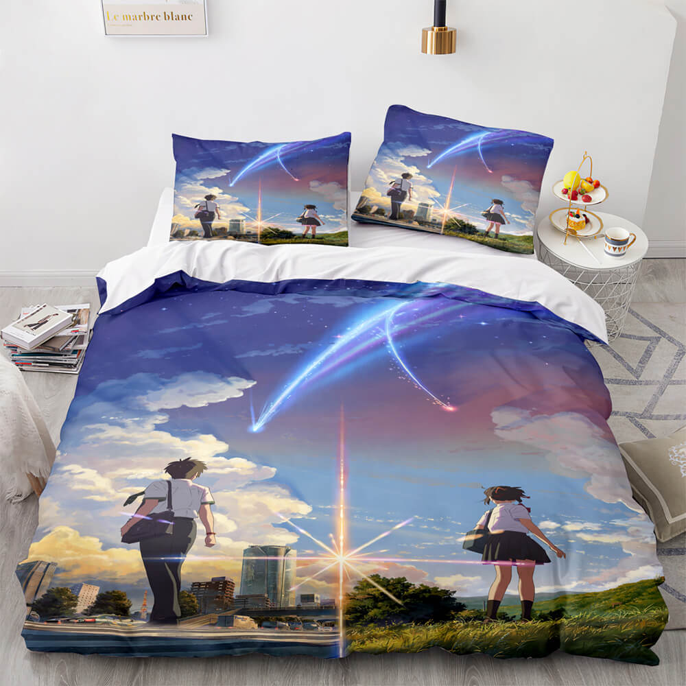 Anime Your Name Pattern Bedding Sets Quilt Covers