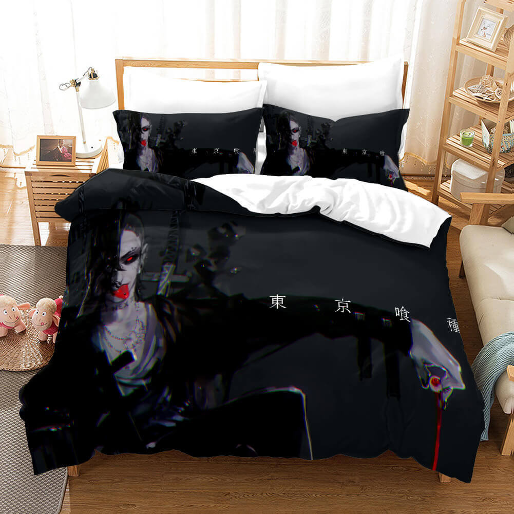 Japan Anime Tokyo Ghoul Cosplay Bedding Set Quilt Cover Without Filler