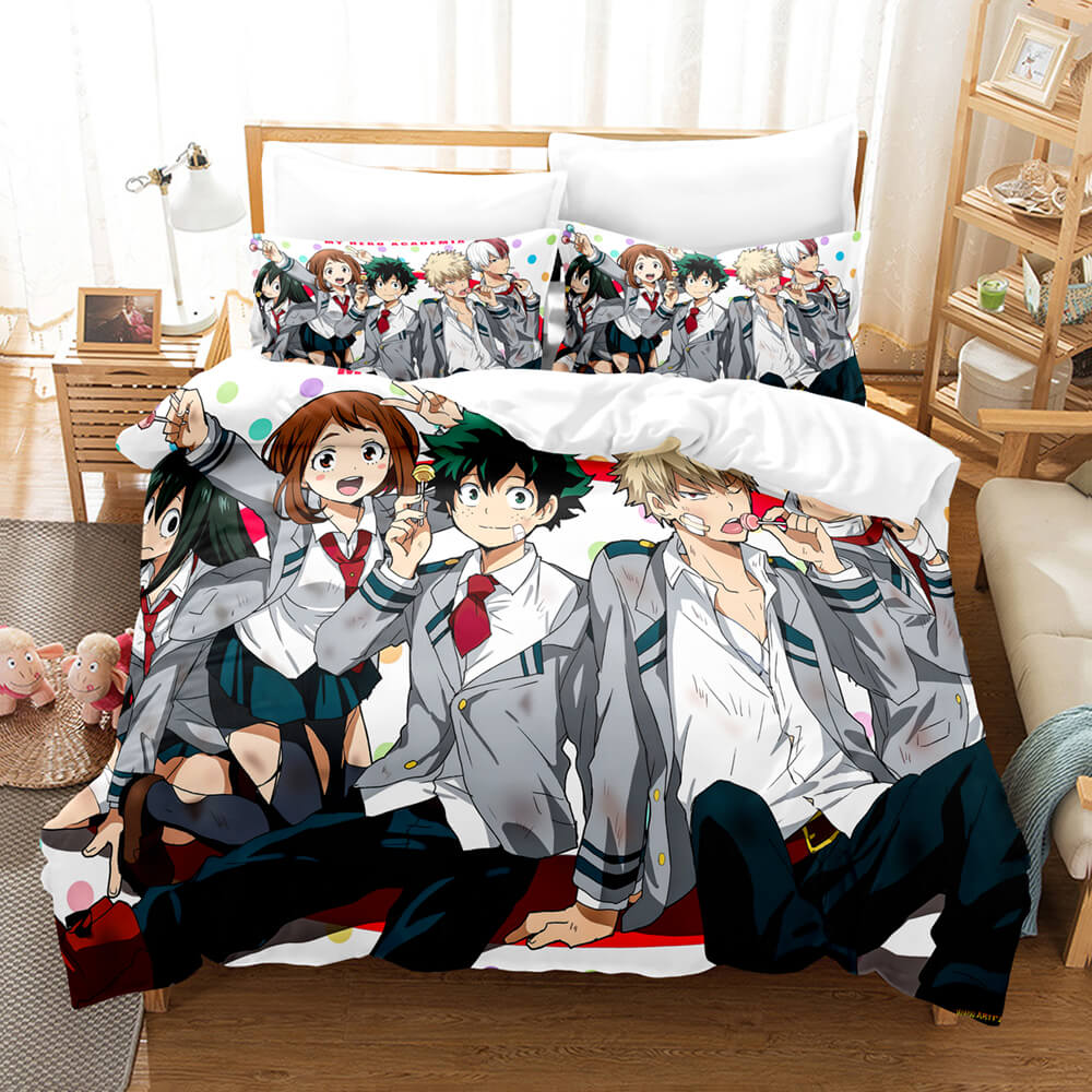 Anime My Hero Academia Cosplay Bedding Set Quilt Cover Without Filler