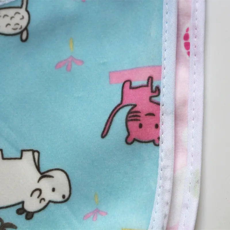 5 Pcs Pack Color Random Washable Waterproof Children Kid Double Layer Super Soft Baby Bib