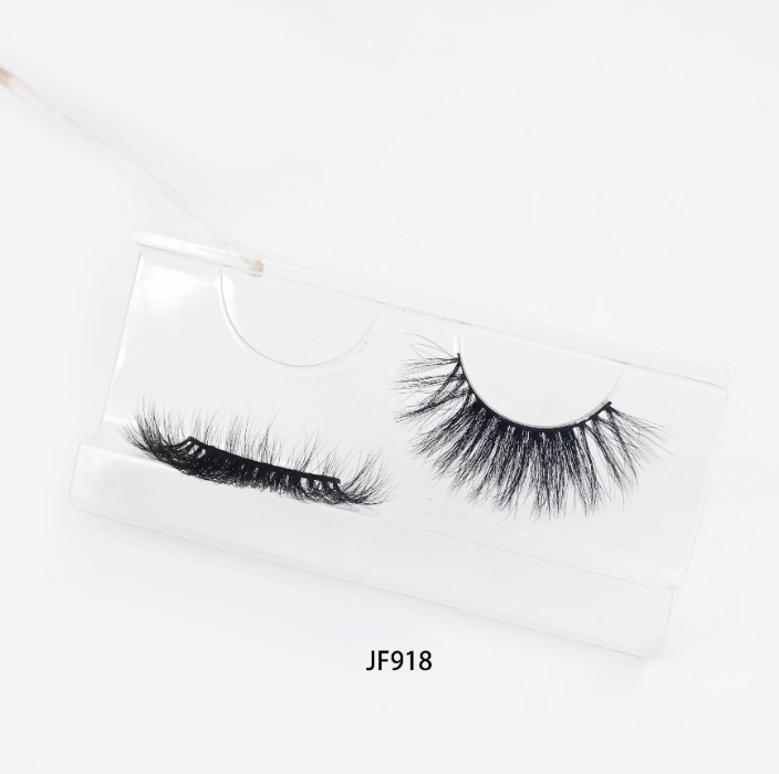 Fake Mink Eye Lash with Custom Eyelash Box 3D Fluffy Mink Eyelash Full Strip Eye Lashes with applicator