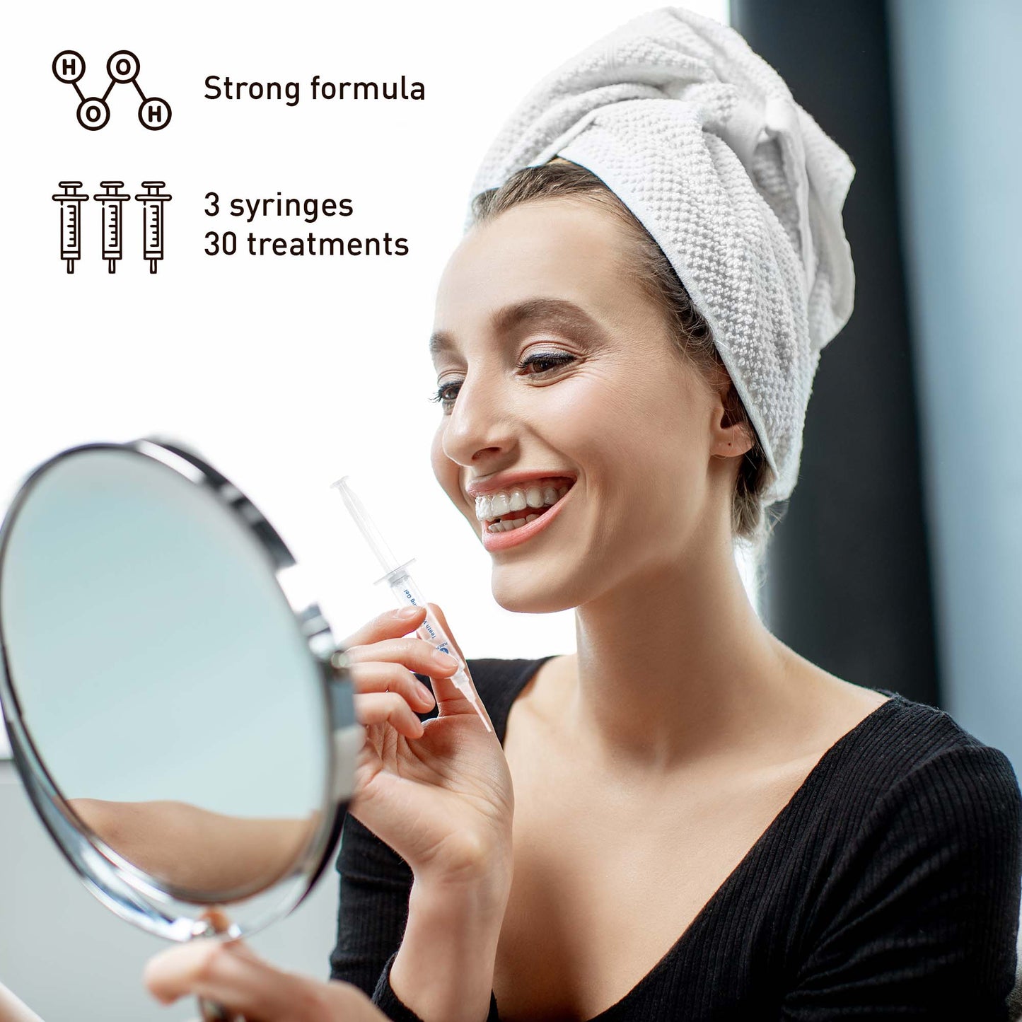 Pursonic Advanced LED Teeth Whitening Solution with Additional Syringes