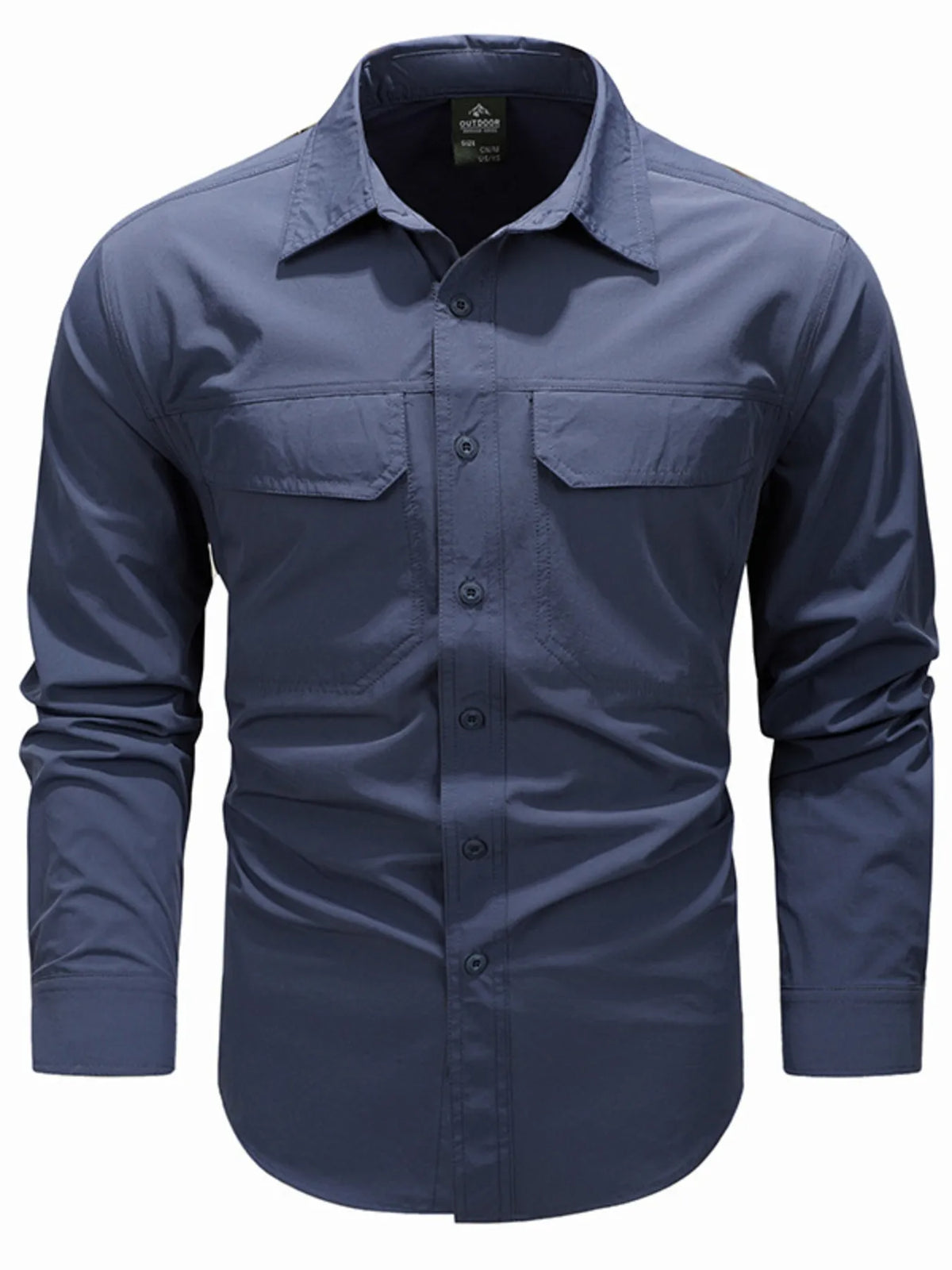 Men's Plus Size Lightweight Button Up Shirt