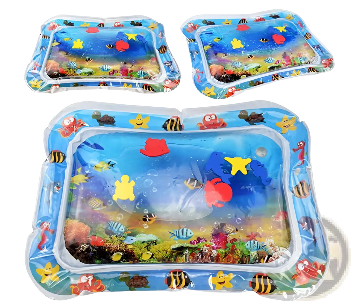 Baby Inflatable Water Mat Ocean Theme Activity Pad