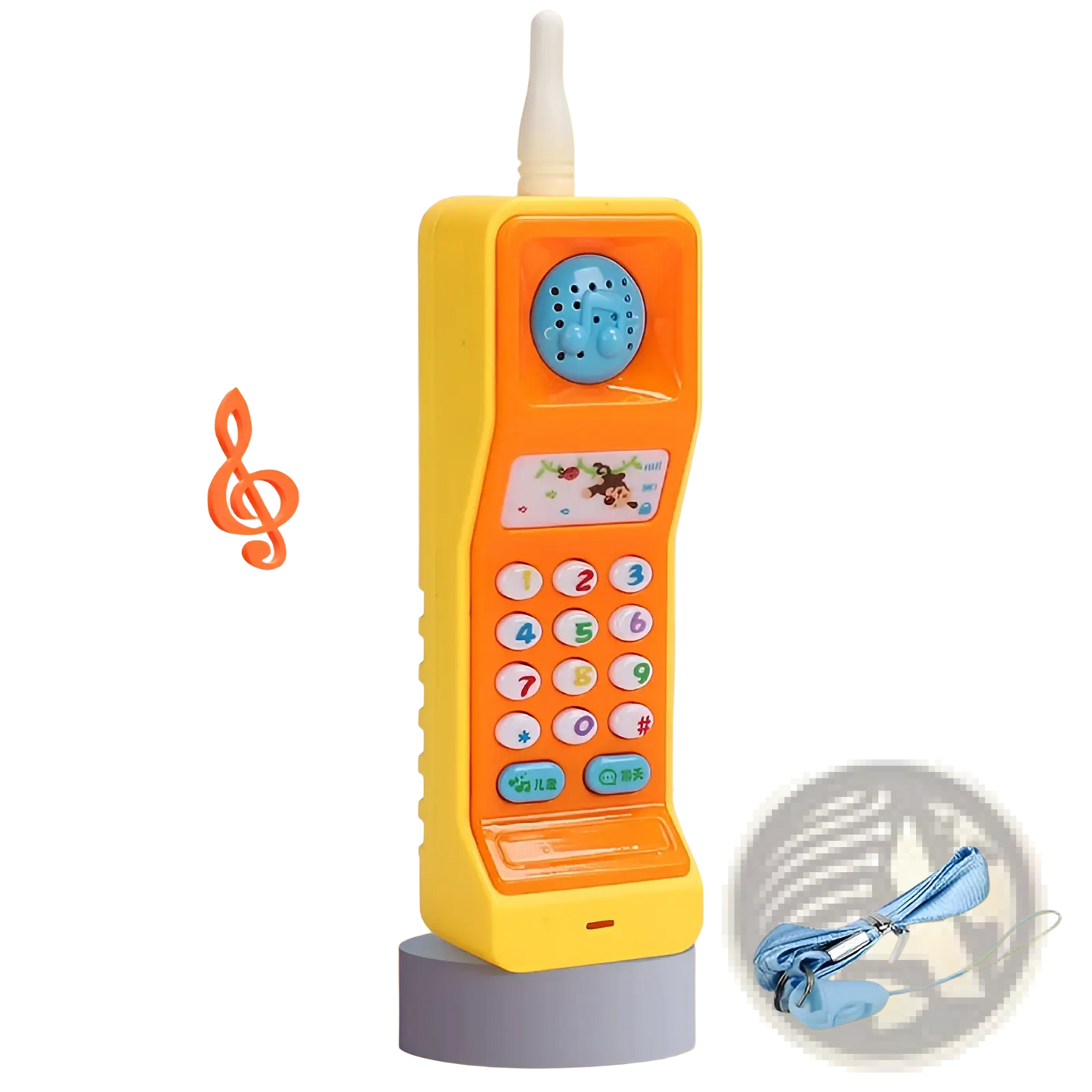 Baby Toy Phone Carrot Shape Educational Music Toy