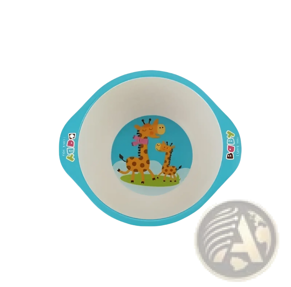 Bamboo Fiber Baby Bowls Cartoon Animal Feeding Dishes