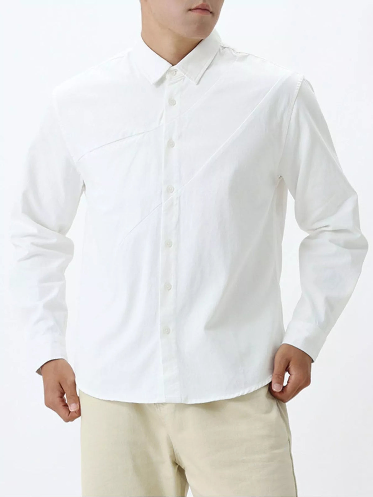 Men's Plus Size Button Up Long Sleeve Shirt