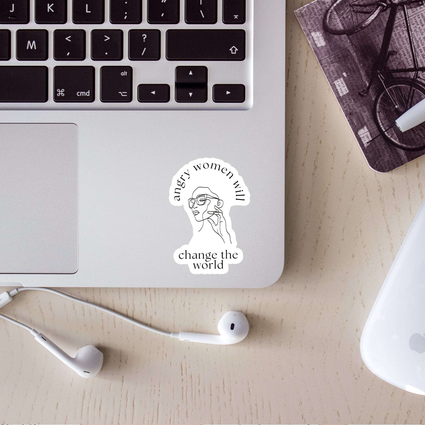 Angry Women Will Change the World Sticker