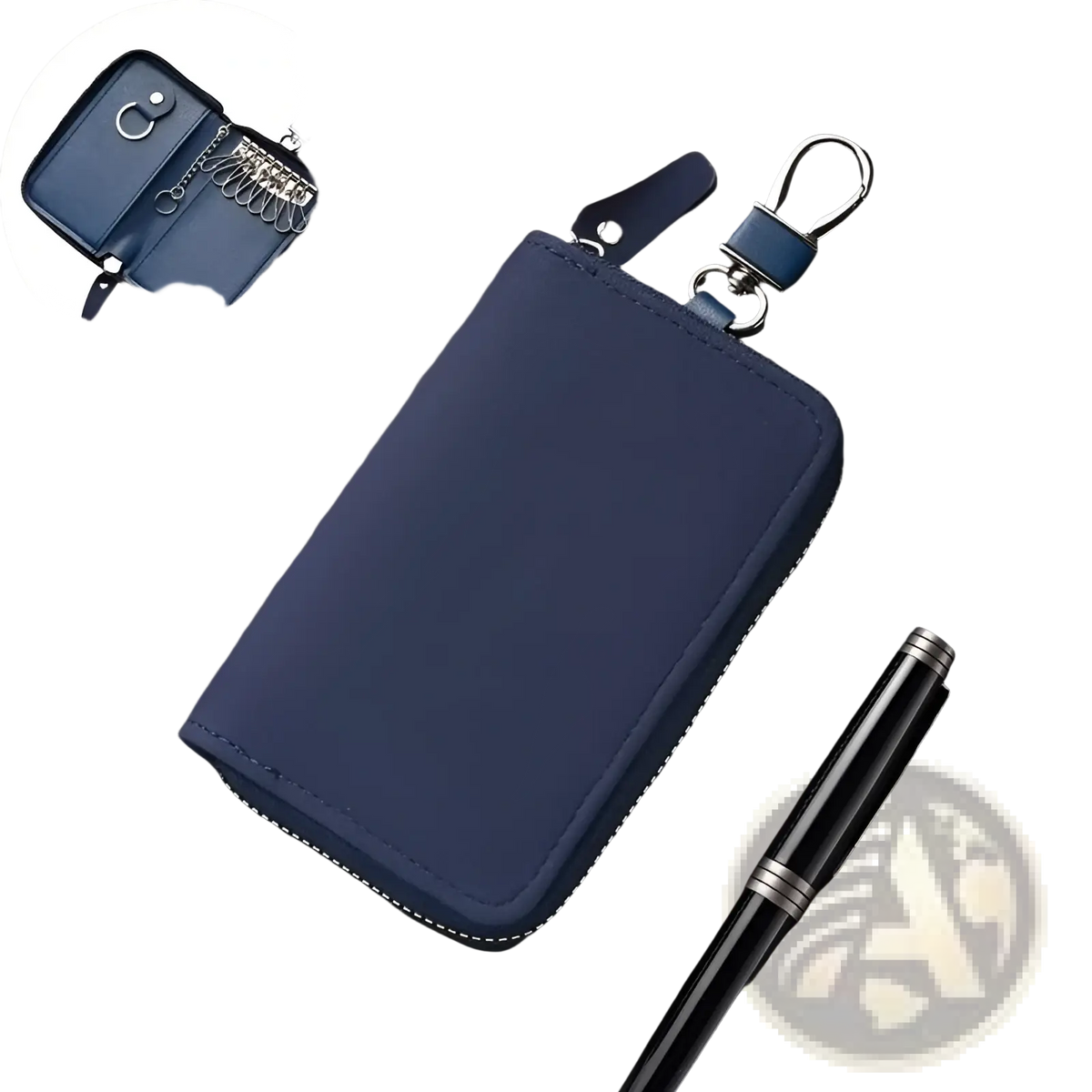 Leather Key Holder Organizer Pouch