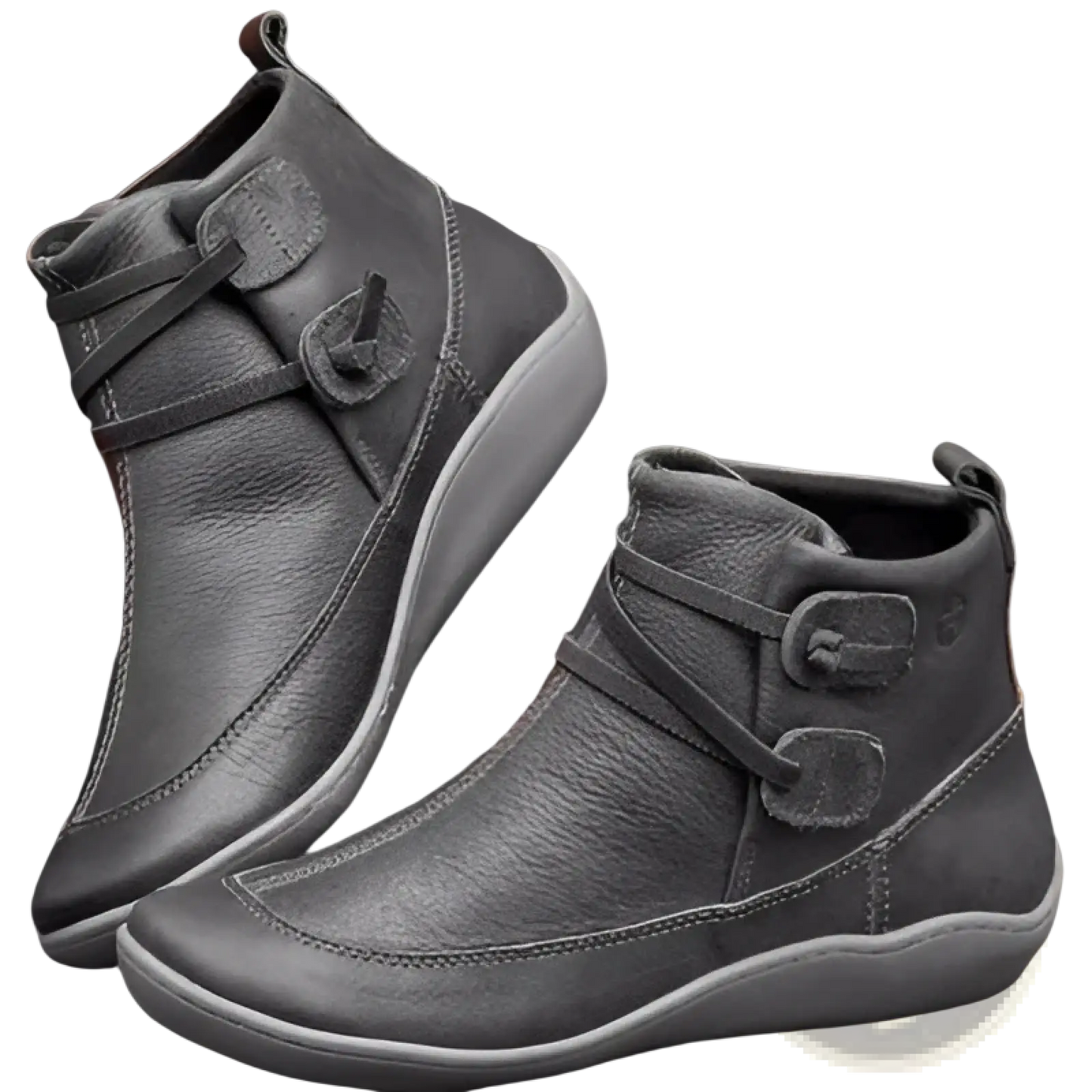 Leather Martin Boots Faux Fur Lined Winter Snow Shoes