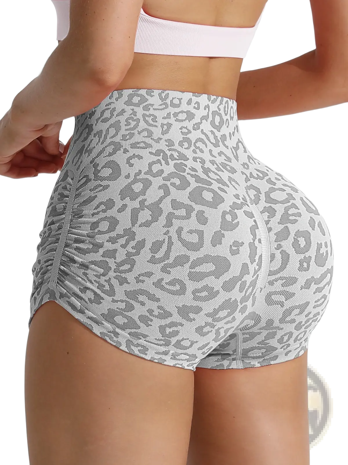 Leopard Print Butt Lifting Fitness Shorts