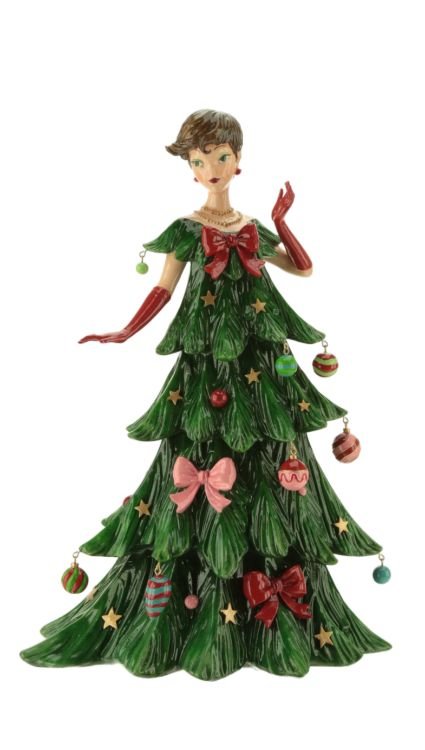 Mark Roberts Christmas Tree Fashion Lady - 16.5 Inches