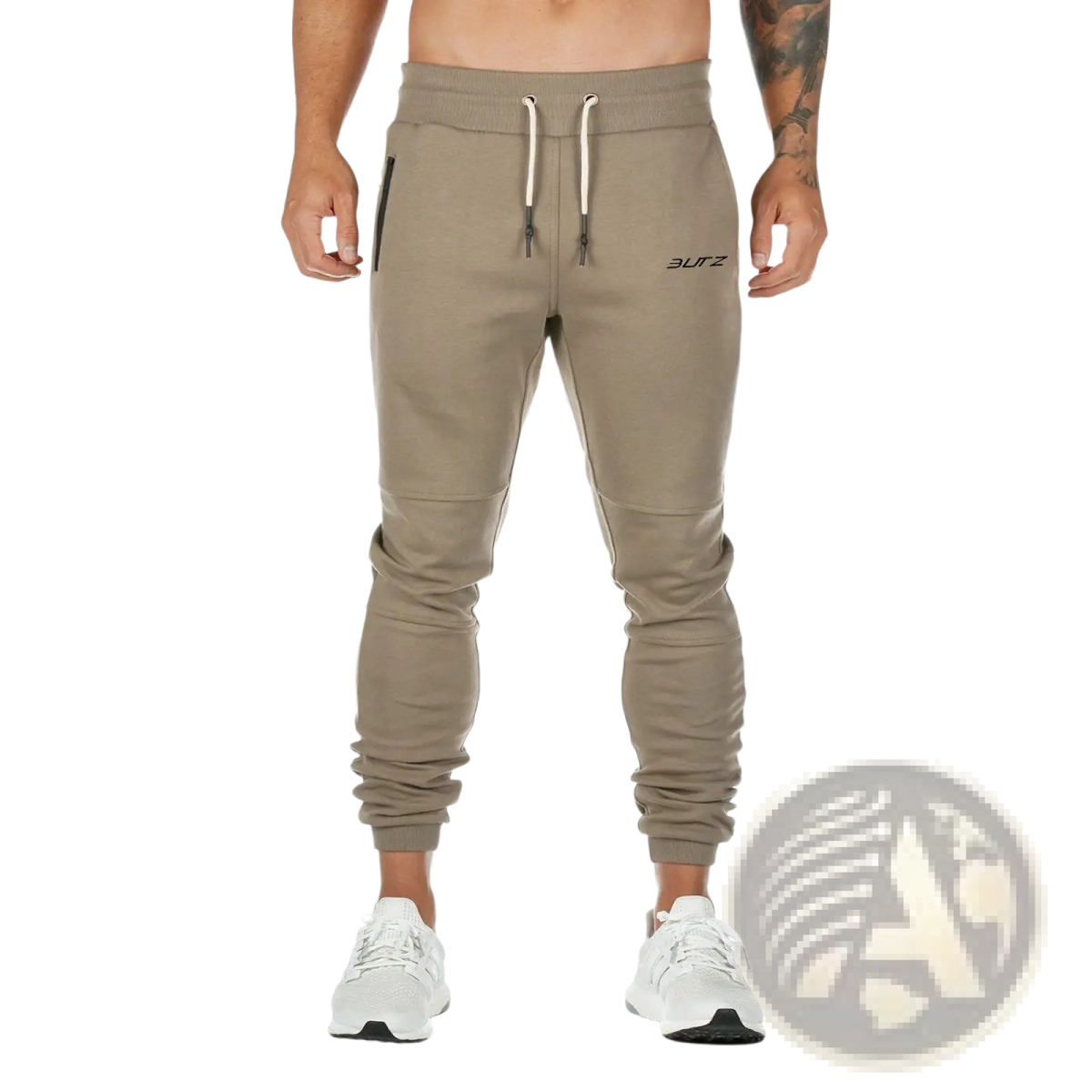Men's Zipper Cargo Joggers Fitness Trousers