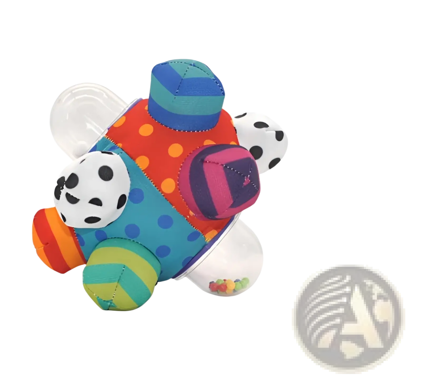 Plush Baby Rattle Ball Grasping Toy for Sensory Play