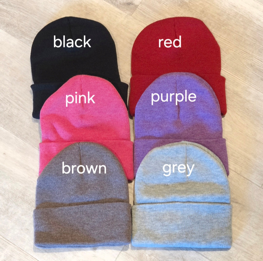 Laekenois Embroidered Beanie, Belgian Shepherd Gift, Dog Mom Hat, Knit Cuff Beanie, K9 Trainer Apparel