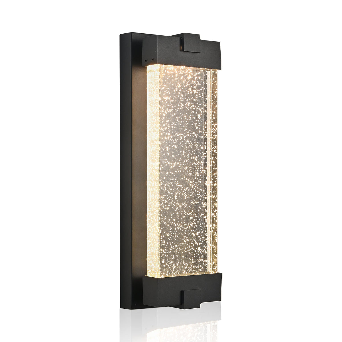 Black Aluminum Finish Outdoor Wall Light