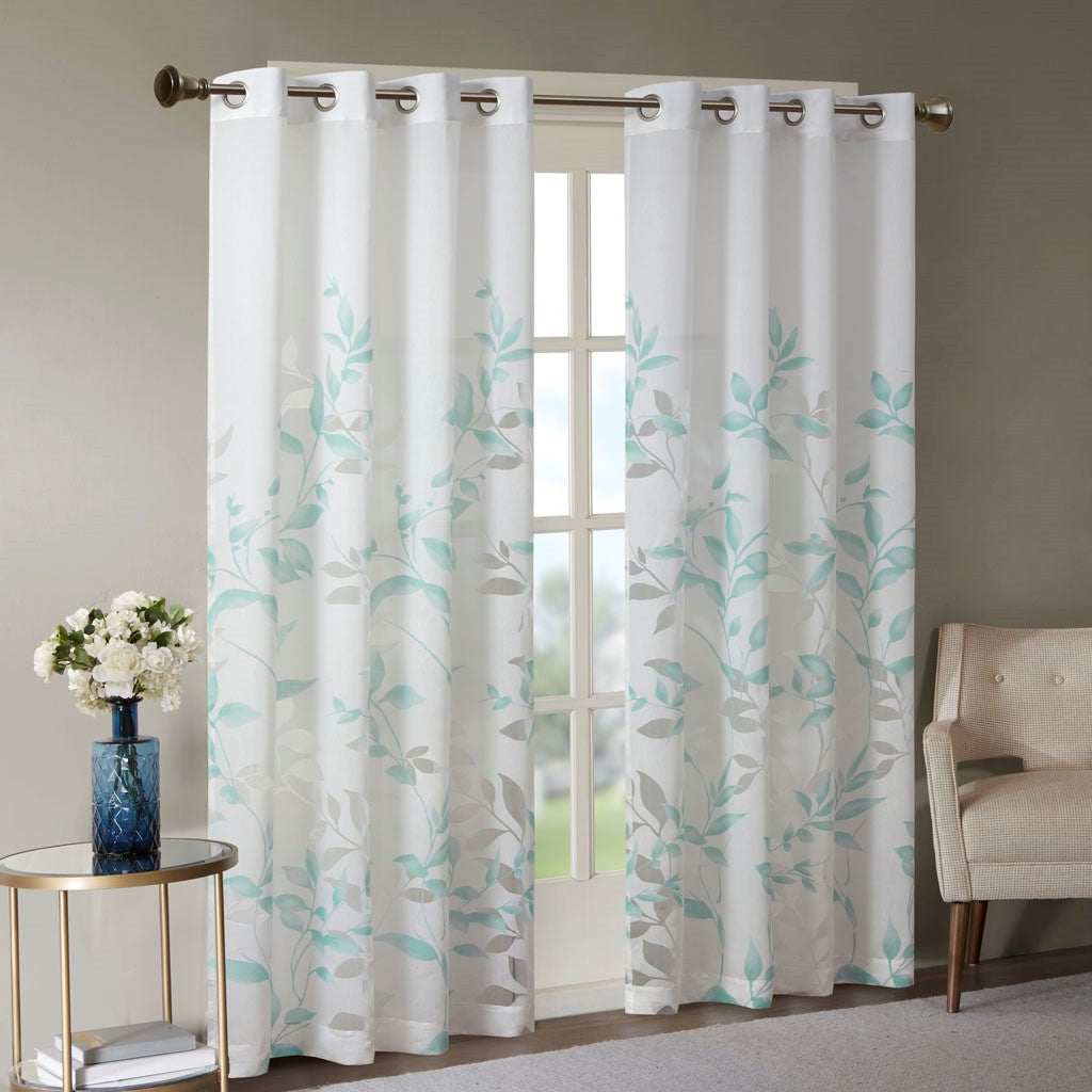 Burnout Printed Curtain Panel