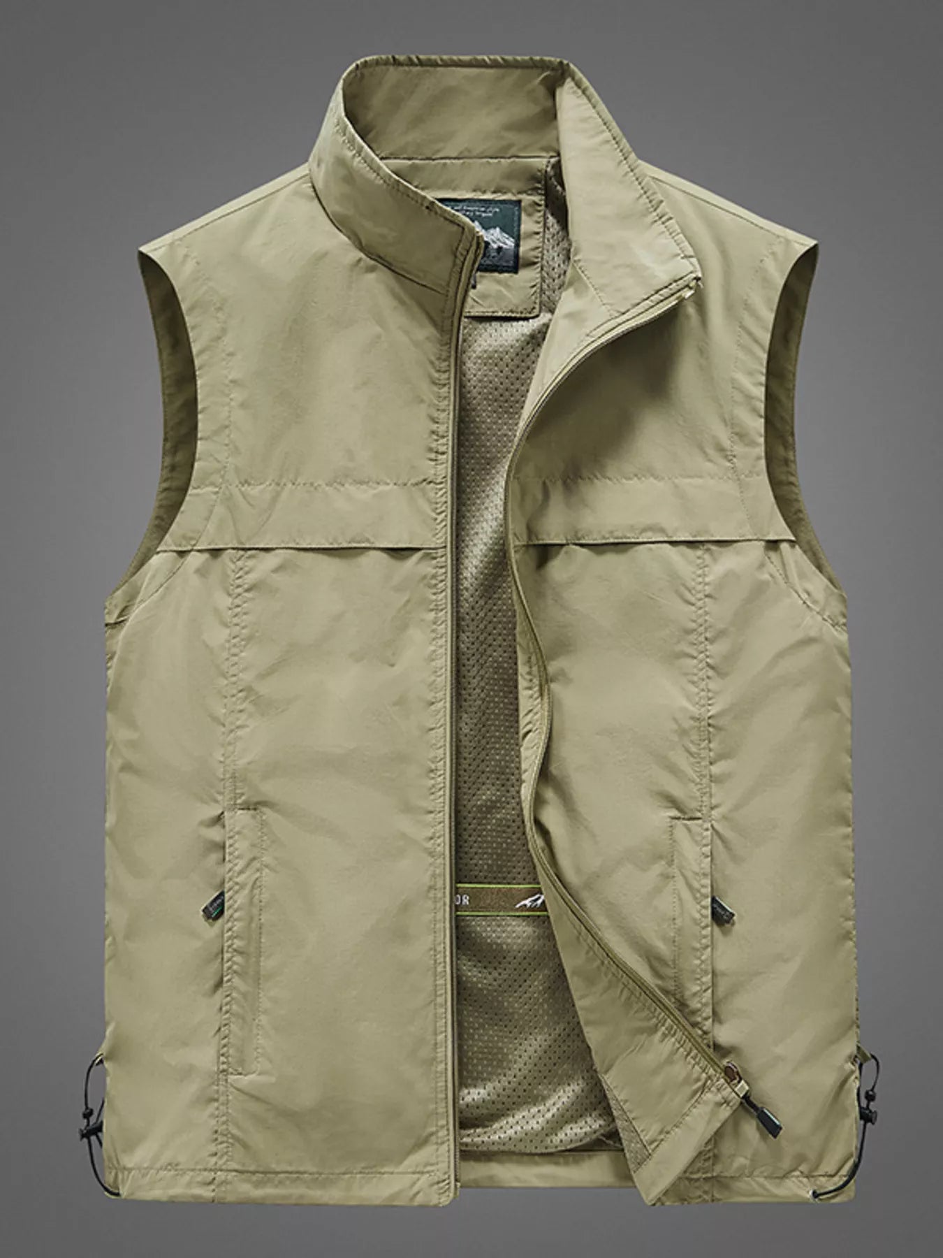 Men's Plus Size Zip Up Vest