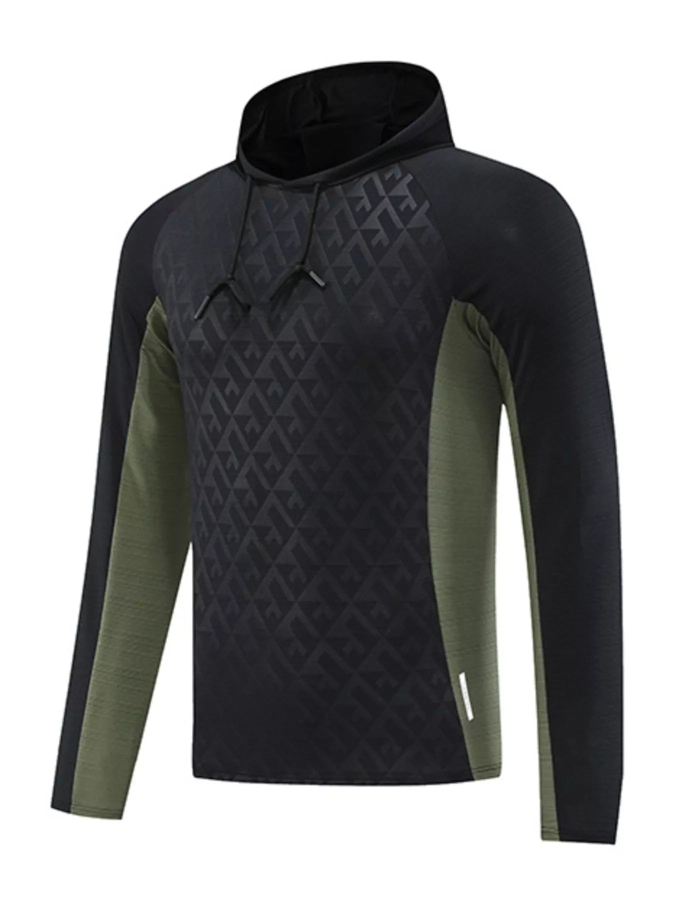 Men's Plus Size Raglan Sleeve Athletic Fit Hoodie