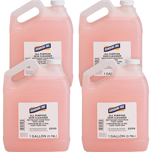 Genuine Joe All Purpose Skin Cleanser 1 gal - Hand, Skin - Pink - 4 / Carton (GJO02105CT)