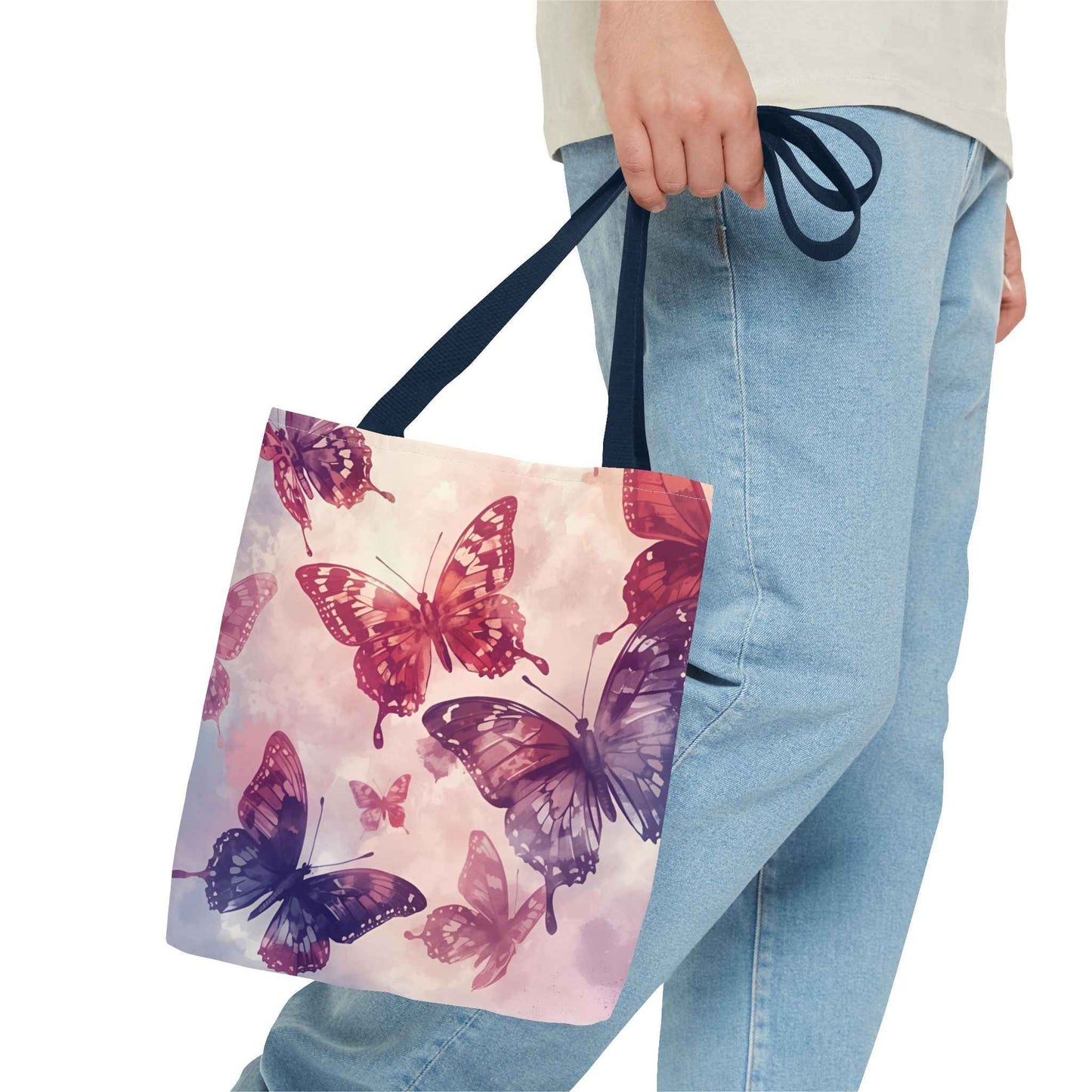 Butterfly Canvas Tote Bag – Eco-Friendly, Multi-Size