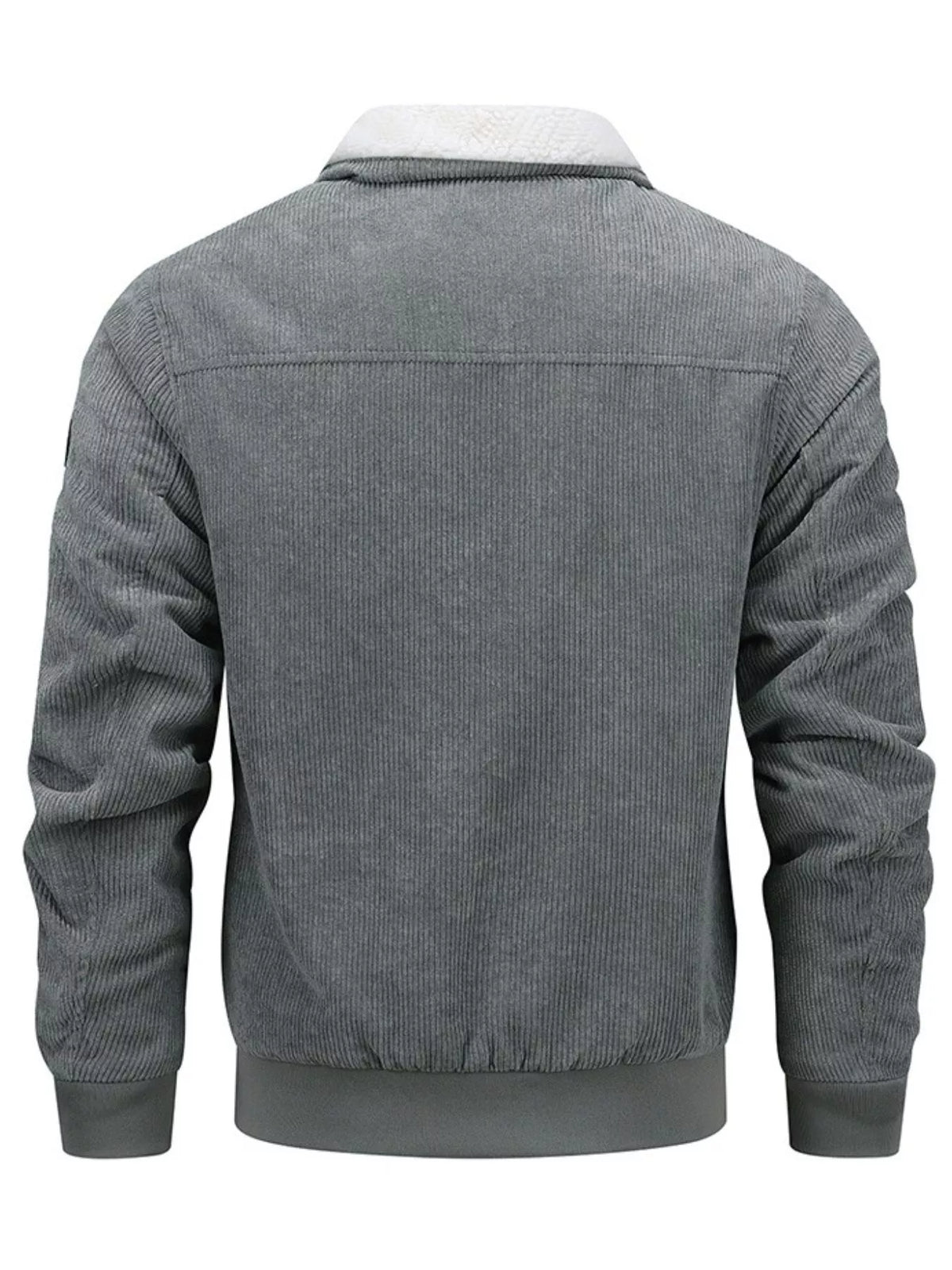 Men's Plus Size Corduroy Sherpa Lined Winter Coat