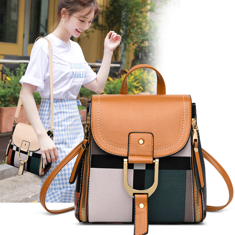 Small Women's Grid Backpack