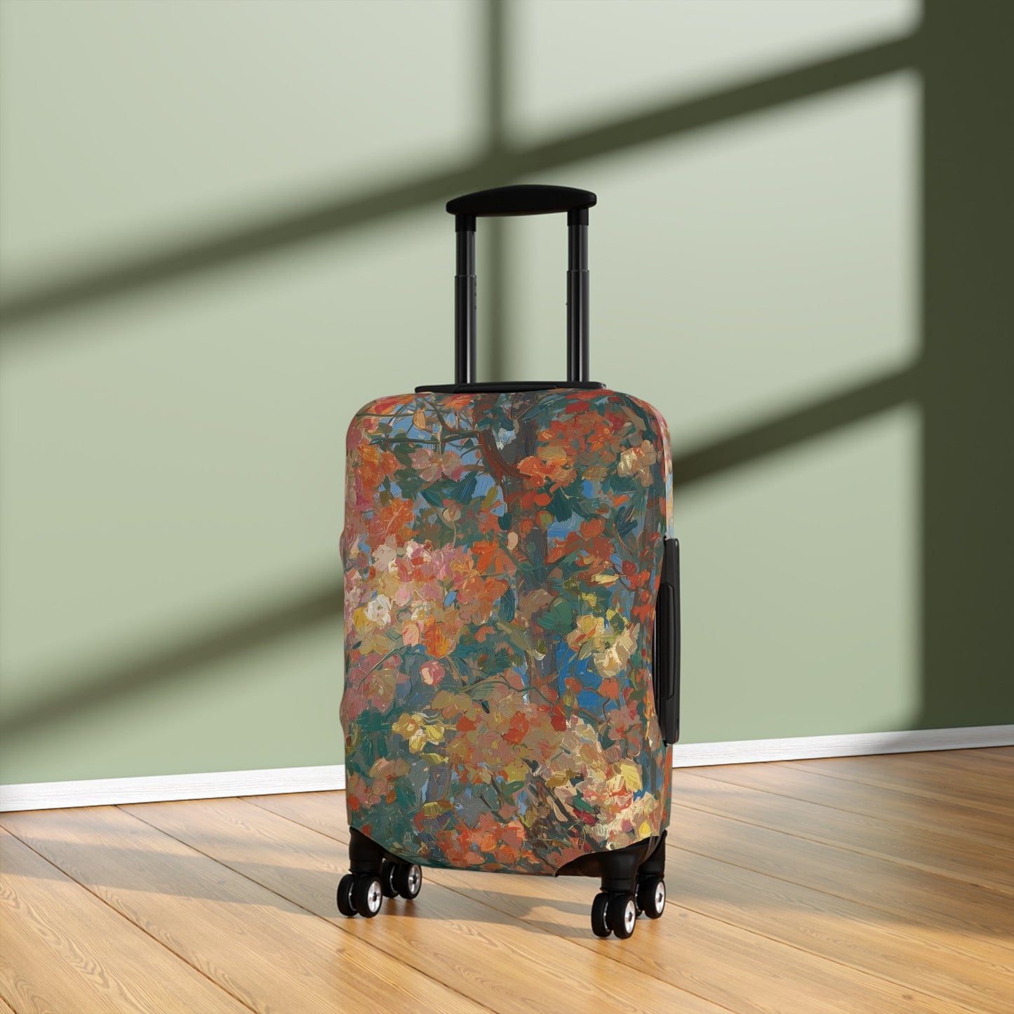 Floral Luggage Cover – Stretchy Dustproof Protector