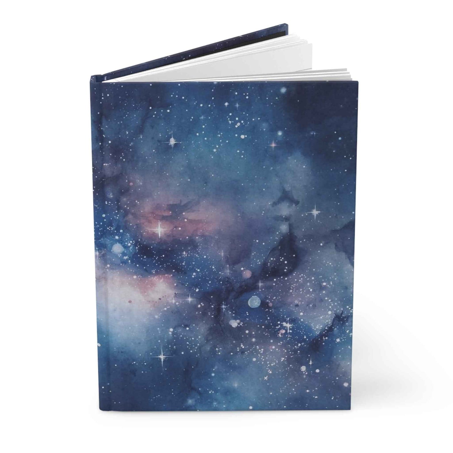 Galaxy Nebula Hardcover Journal — Cosmic Starry Notebook for Writing & Sketching