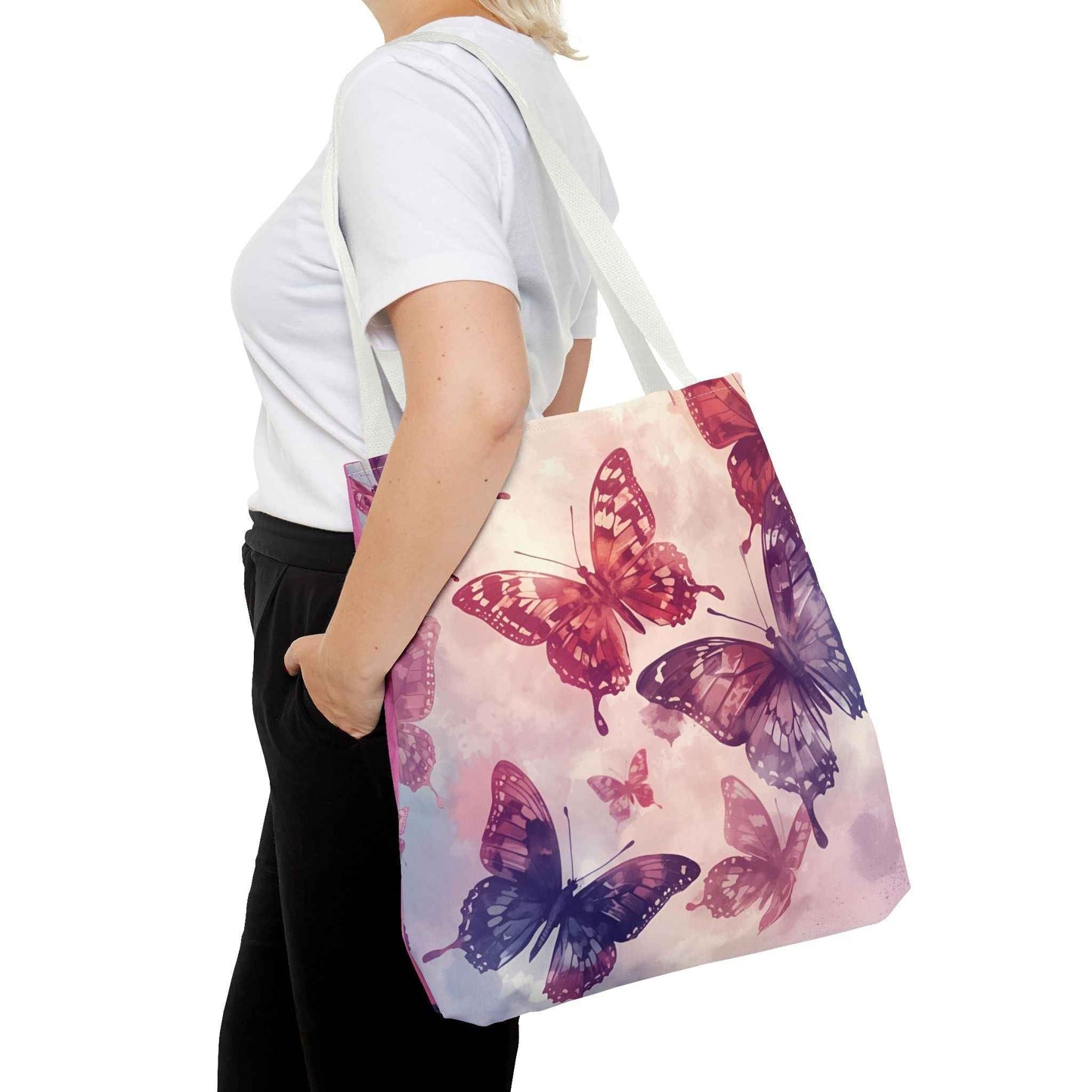 Butterfly Canvas Tote Bag – Eco-Friendly, Multi-Size