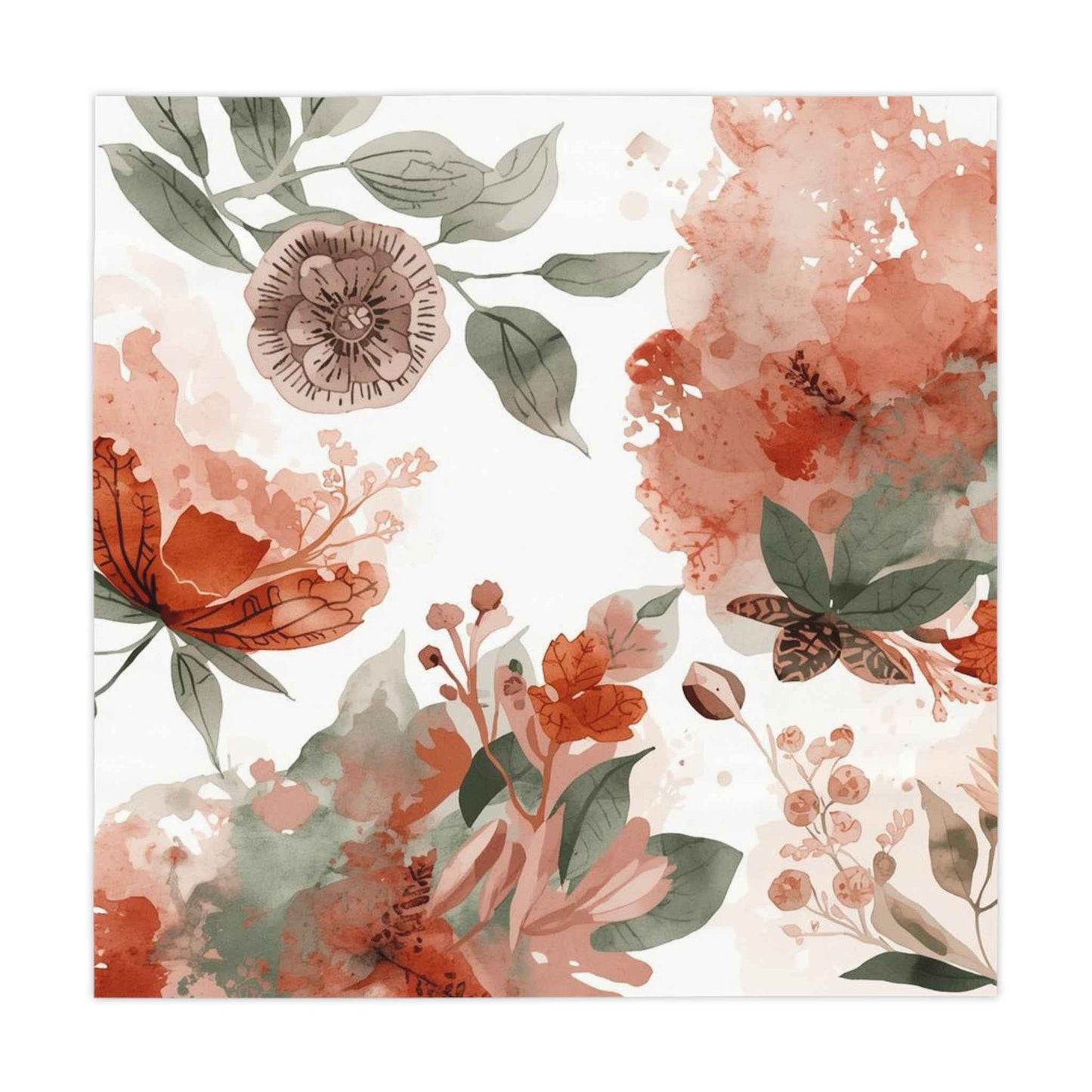 Bohemian Floral Tablecloth – Vibrant 100% Polyester Spring Dining Decor