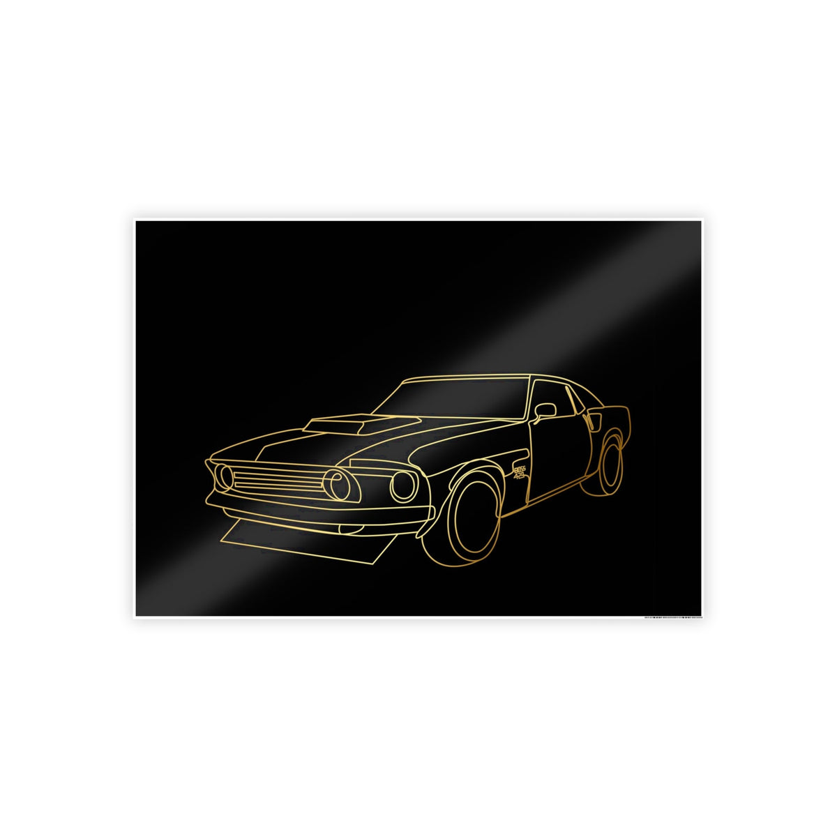 1969 Ford Mustang Boss Gloss Posters