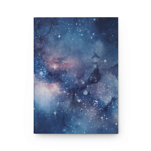 Galaxy Nebula Hardcover Journal — Cosmic Starry Notebook for Writing & Sketching