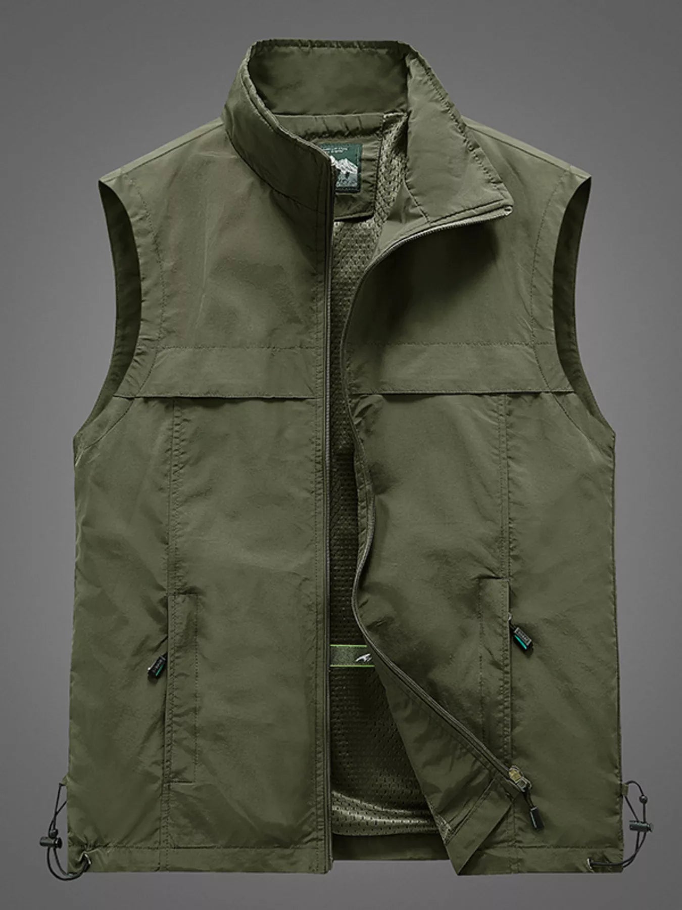 Men's Plus Size Zip Up Vest
