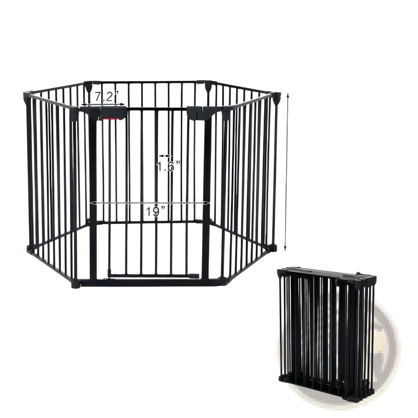 150 Inch Metal Baby Safety Gate and Play Yard