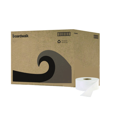 Boardwalk® Jumbo Roll Toilet Paper, 2-Ply, 525-ft. Roll, 12 Rolls (BWK410320)