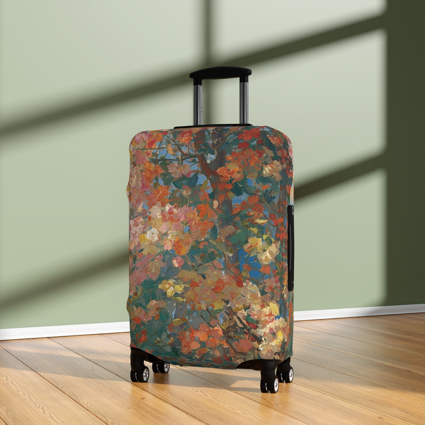 Floral Luggage Cover – Stretchy Dustproof Protector