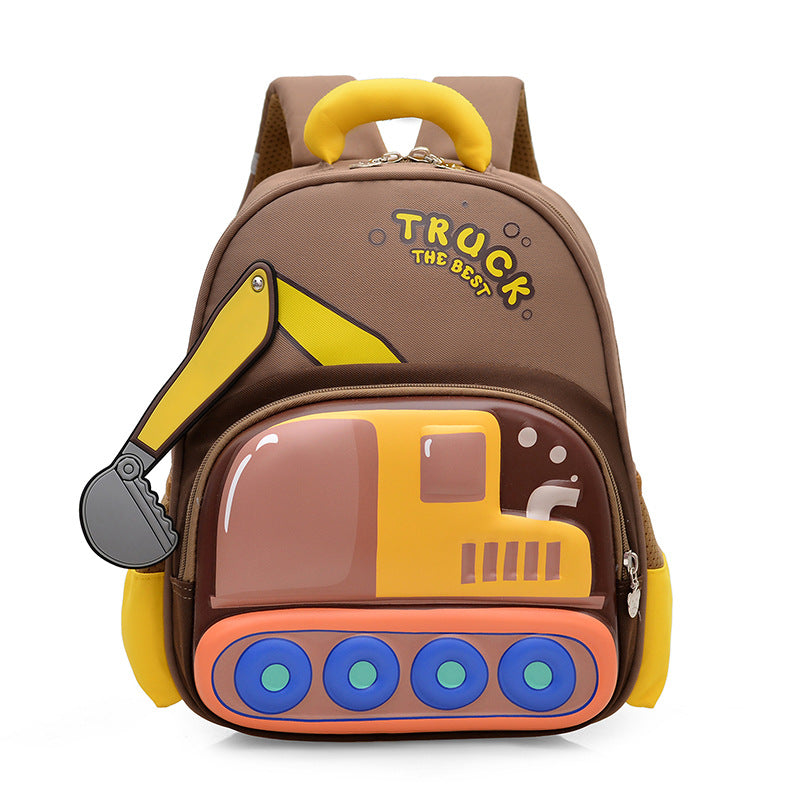 Cute Cartoon Childrens Excavator Backpack