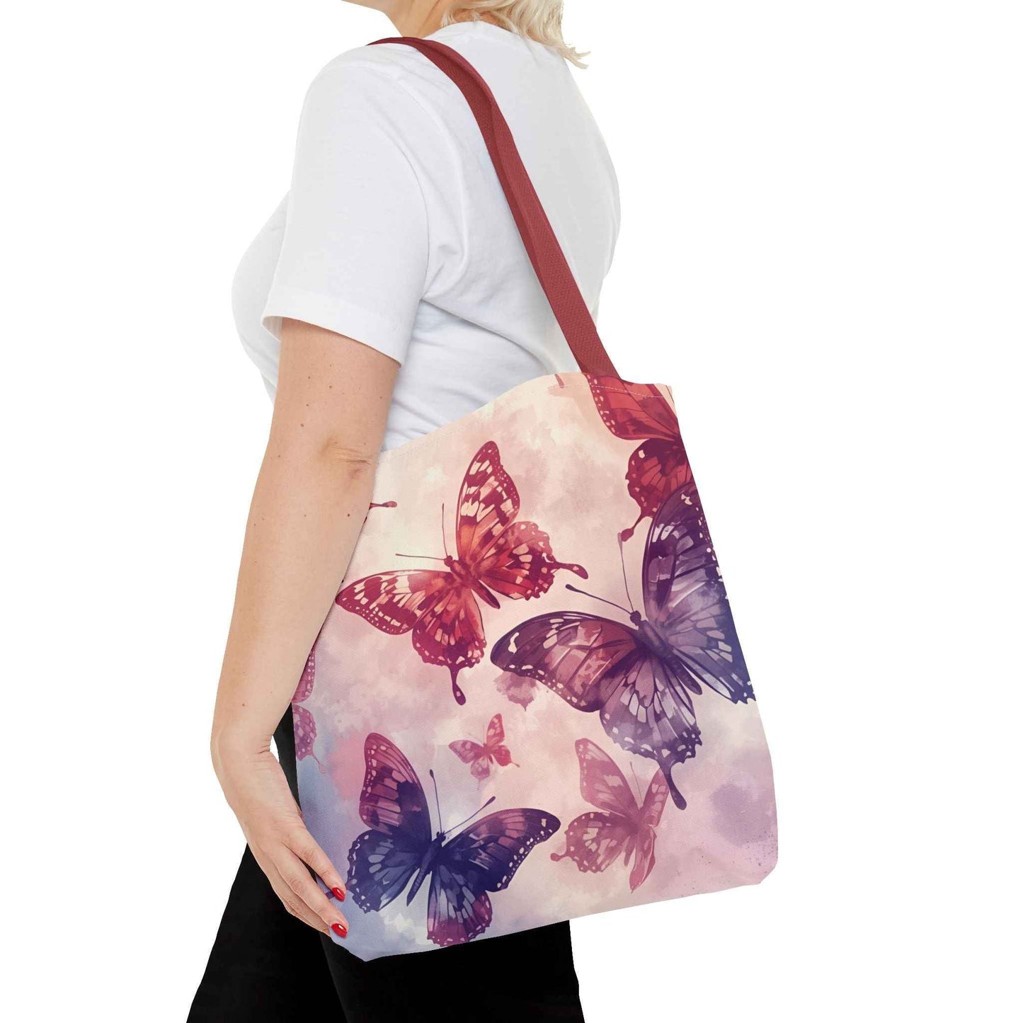 Butterfly Canvas Tote Bag – Eco-Friendly, Multi-Size