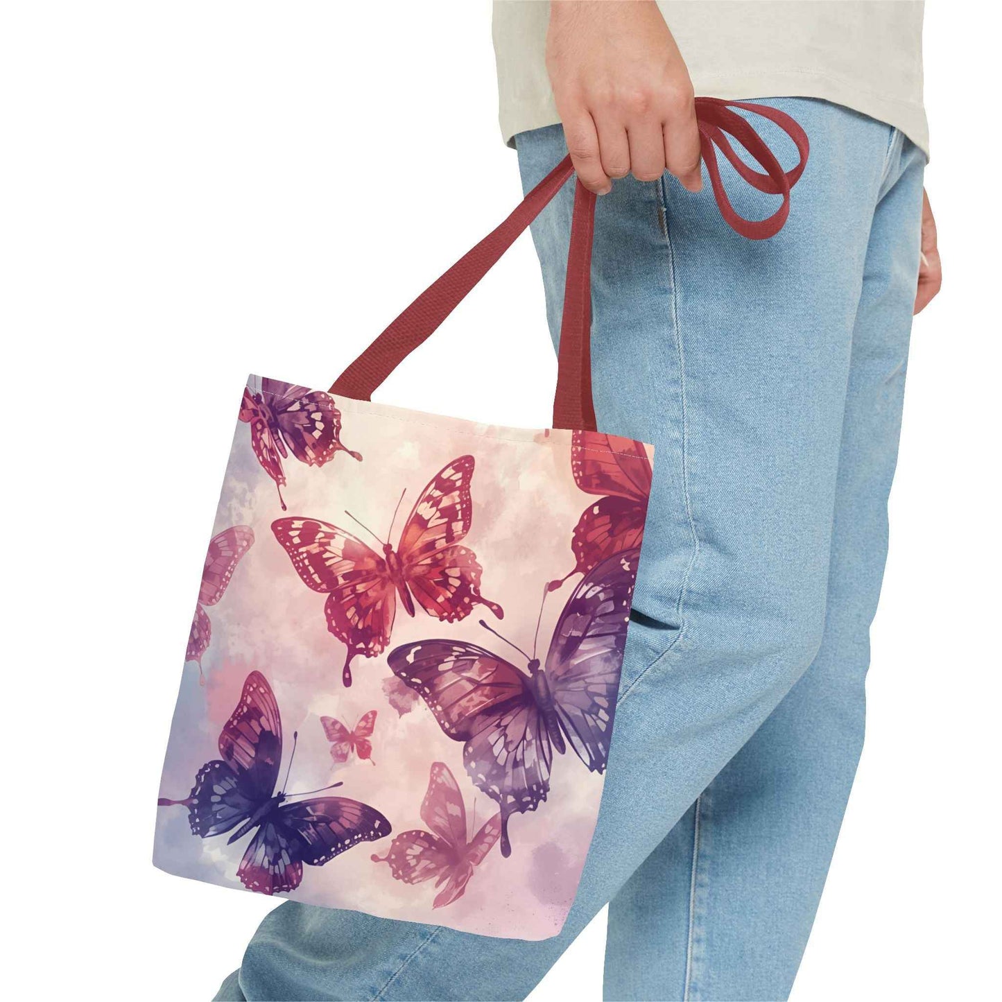 Butterfly Canvas Tote Bag – Eco-Friendly, Multi-Size