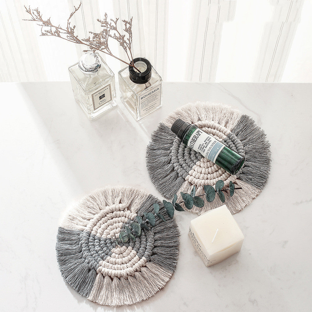 Hand-Woven Dining Table Potholder Hotpad Tea Coaster