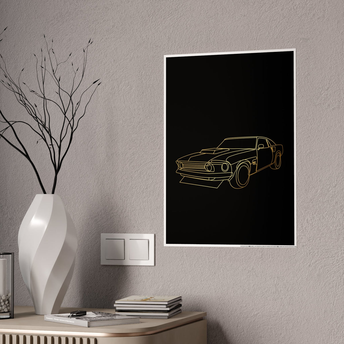 1969 Ford Mustang Boss Gloss Posters