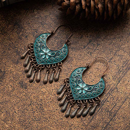 Bohemian Ethnic Retro Long Earrings – Statement Fashion Dangles