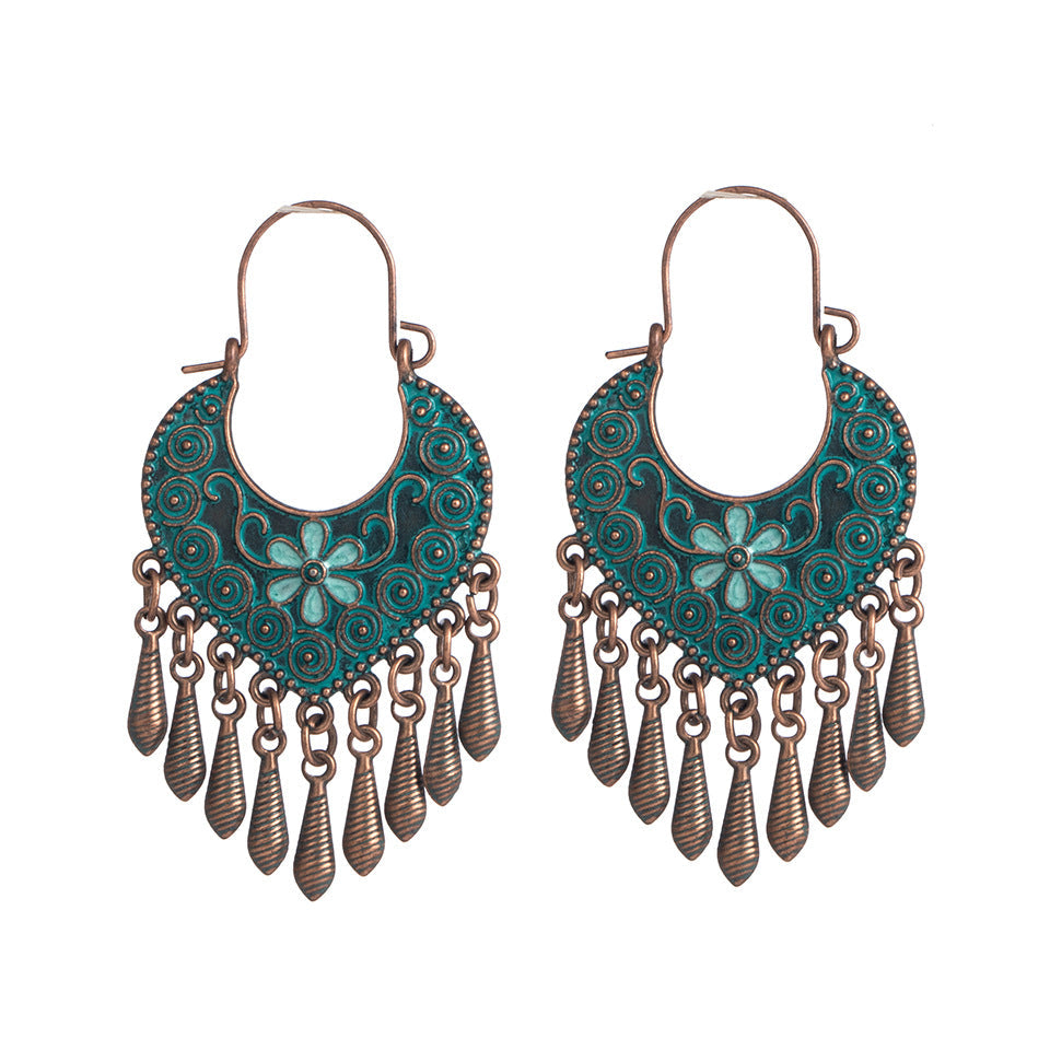 Bohemian Ethnic Retro Long Earrings – Statement Fashion Dangles
